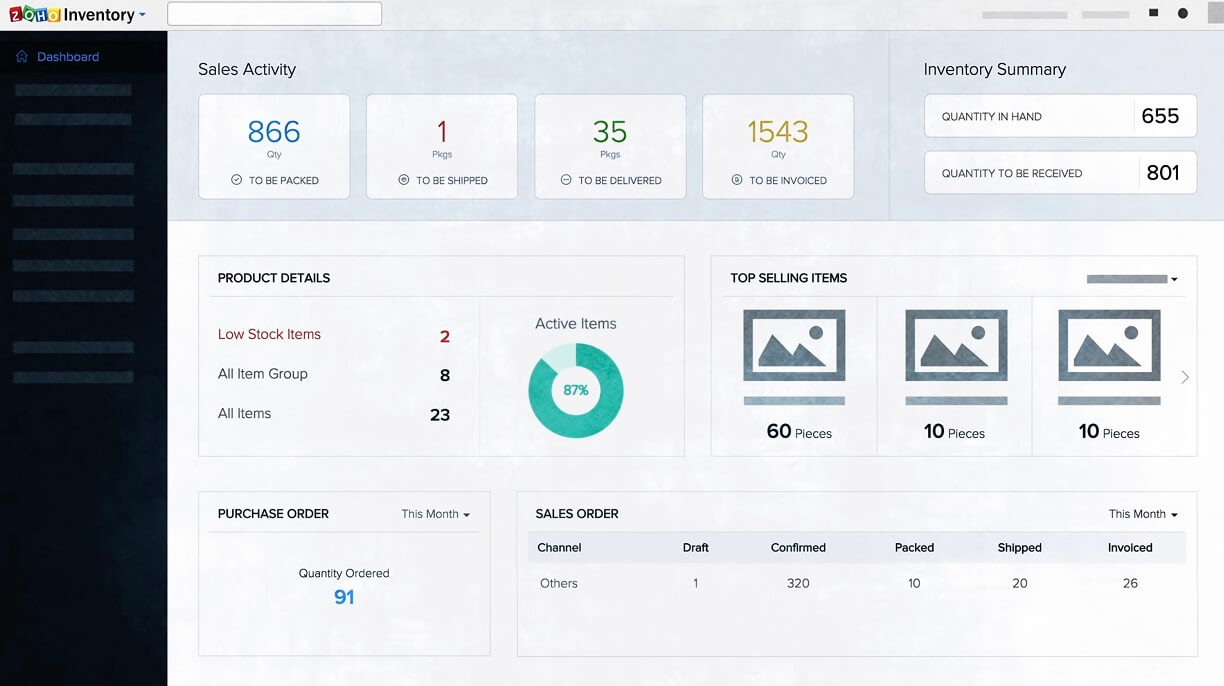 top warehouse inventory management software 2023 - 3 Zoho Inventory